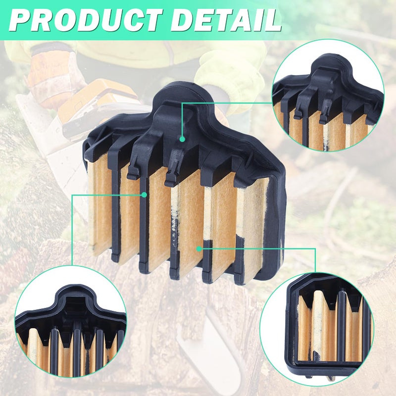 Adefol Air Filter Tune Up Kit for Poulan Pro PP5020AV PR5020 PP4818A Craftsman 358350981 358350980 358350982 50cc Gas Chainsaw, PP5020AV PR5020 Pleated Air Filter Replace 575296301, 605-390 - Image 5