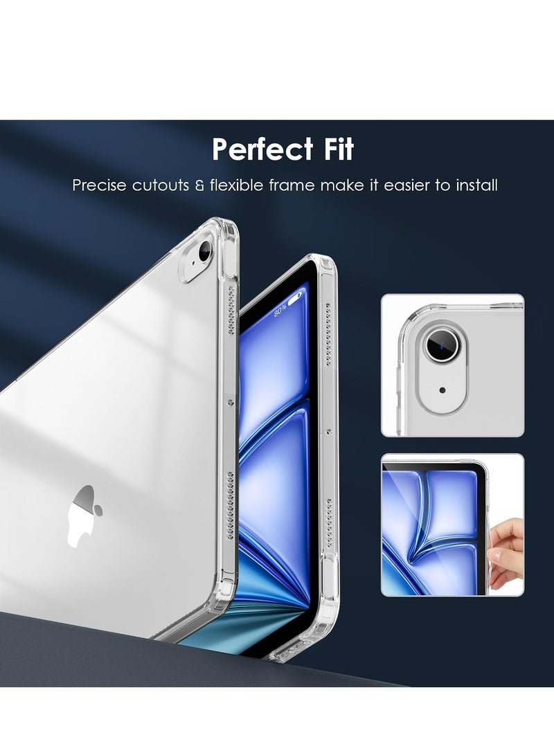 MUNTAQI Classic Clear Case for iPad Air 13-Inch M2 (2024) – Slim, Lightweight, Shockproof with Pencil Compatibility - Image 4