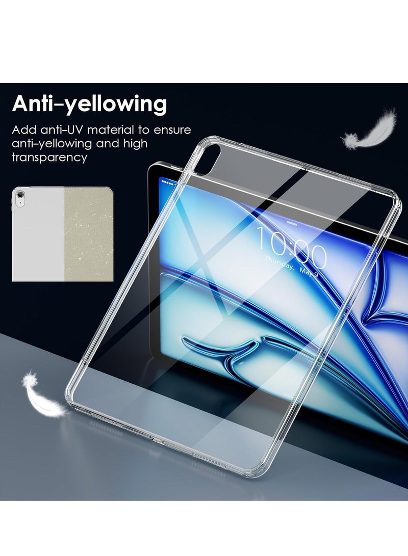 MUNTAQI Classic Clear Case for iPad Air 13-Inch M2 (2024) – Slim, Lightweight, Shockproof with Pencil Compatibility - Image 3