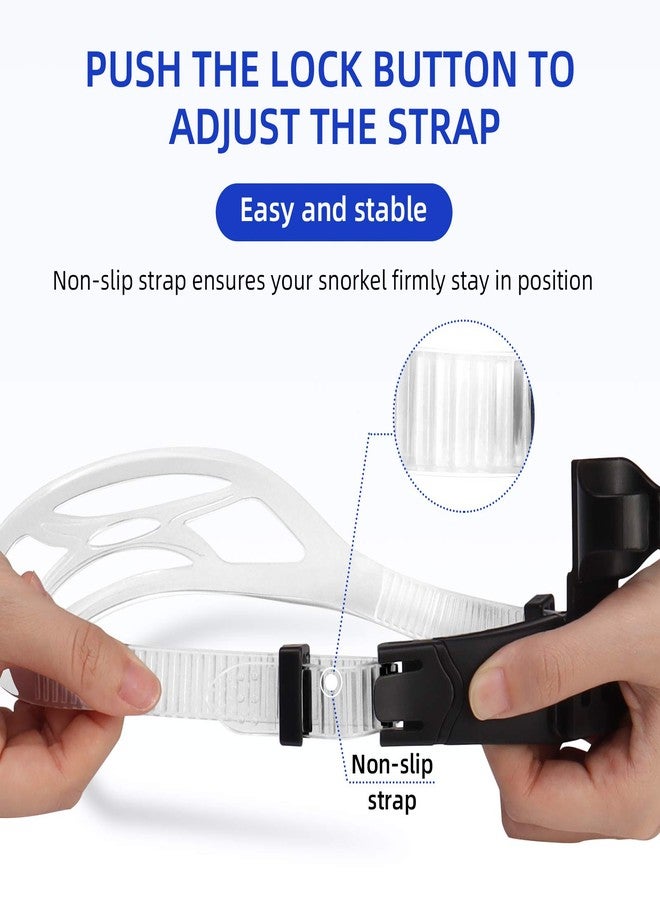 سيجو أنبوب تنفس سيجو للسباحة في المسبح، أنبوب تنفس أمامي جاف للسباحة للبالغين والشباب، معدات تدريب على السباحة في المسبح والمياه المفتوحة مع وسادات رأس مريحة وفوهة من السيليكون الآمن غذائيًا - Image 4