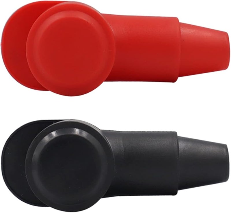 Black PVC Cable Lug Protector Boots Insulating Covers for Auto Marine Tools - Image 1