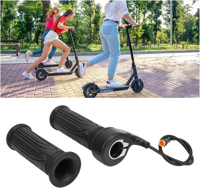 مقبض تحكم كهربائي للدراجات الكهربائية من نوع Full Twist Throttle، مزود بوصلتين ومقاوم للماء، مناسب لقضبان التحكم بقطر 22.2 مم - Image 1