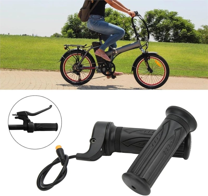 مقبض تحكم كهربائي للدراجات الكهربائية من نوع Full Twist Throttle، مزود بوصلتين ومقاوم للماء، مناسب لقضبان التحكم بقطر 22.2 مم - Image 4