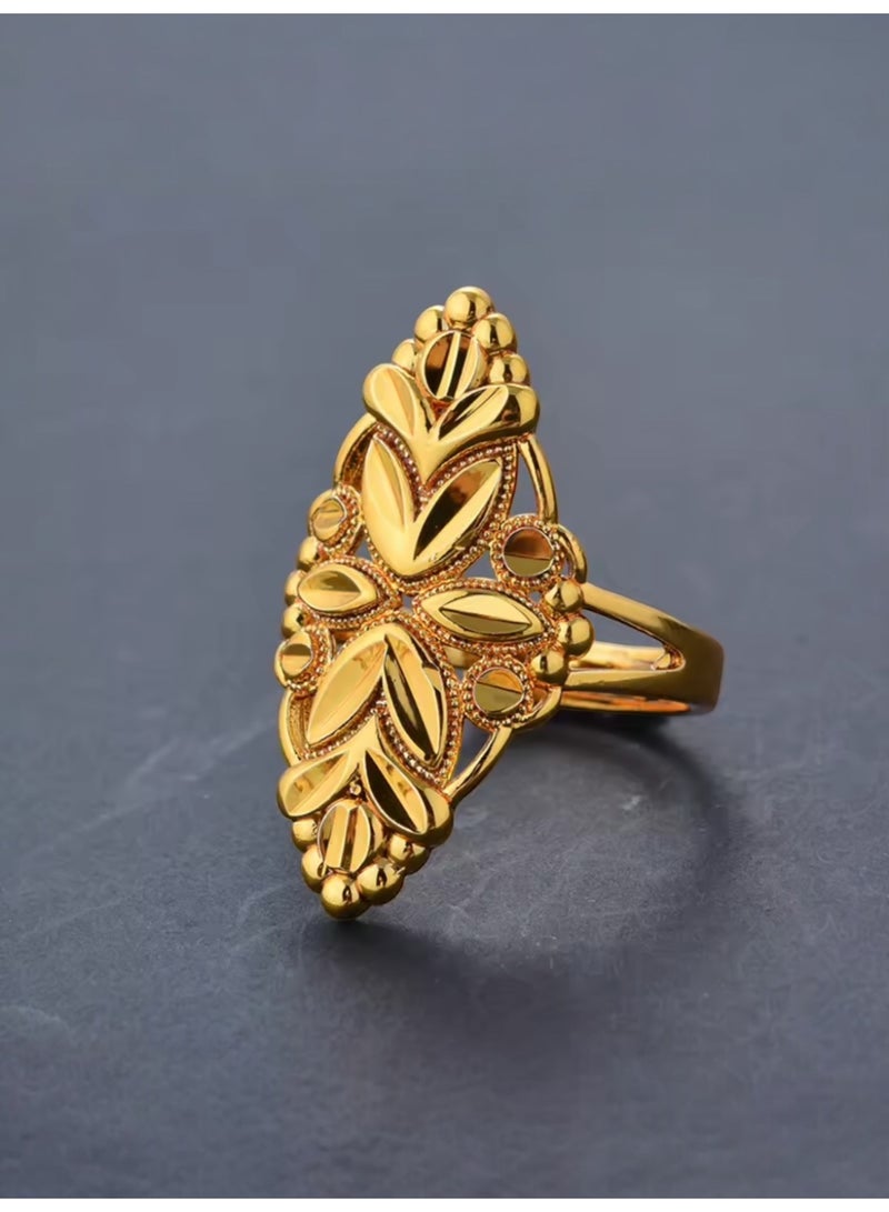 GOLDMAX 21k Gold Plated Ring For Women One Size - Image 2