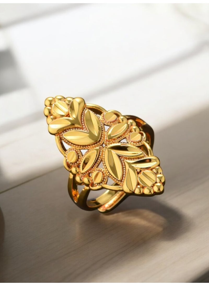 GOLDMAX 21k Gold Plated Ring For Women One Size - Image 4