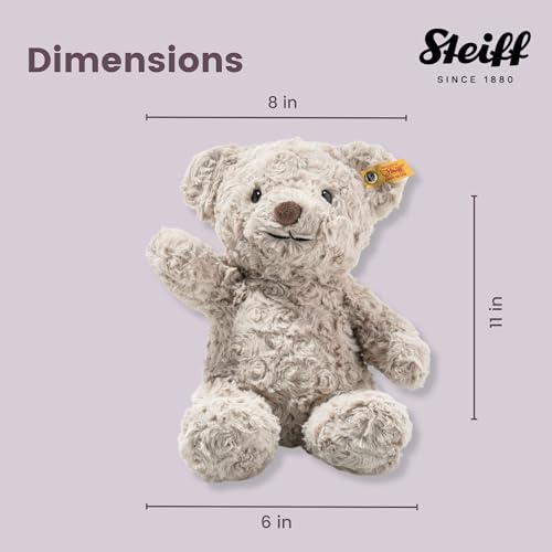 Steiff Honey Teddy Bear, Premium Teddy Bear Stuffed Animal, Teddy Bear Toys, Stuffed Teddy Bear, Teddy Bear Plush, Cute Plushies, Plushy Toy for Girls Boys and Kids, Soft Cuddly Friends (Tan, 11") - Image 4