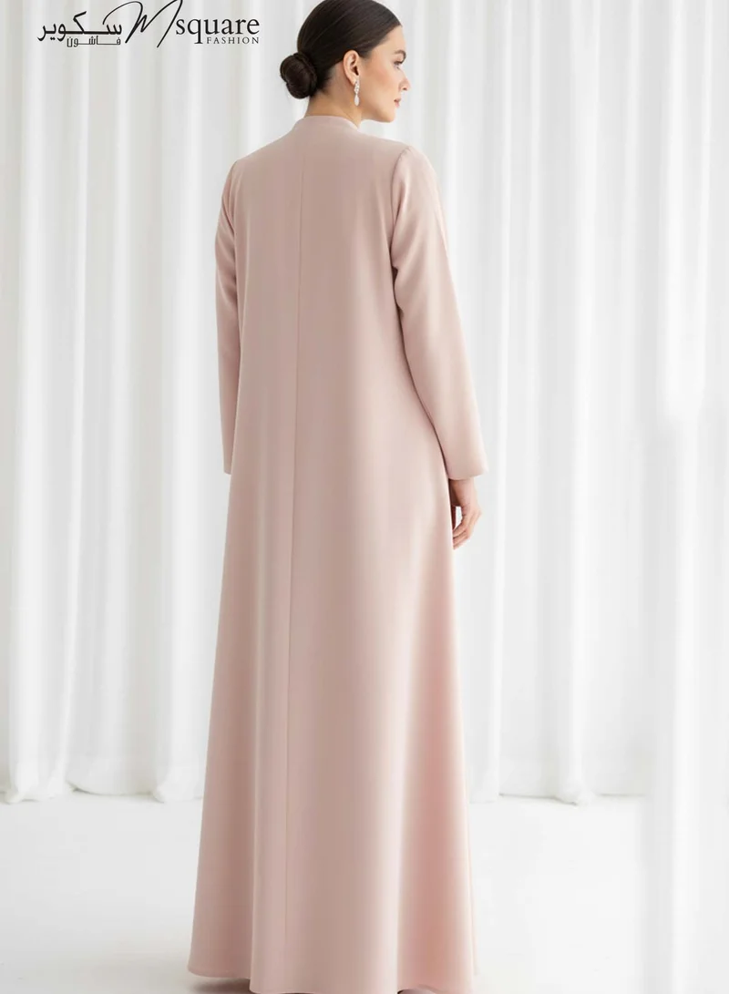 MSquare Fashion  The Sunburst Pink Pleat Abaya for Women | Best Price UAE