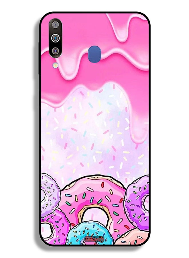 Tolwak Samsung Galaxy M30 Protective Case Cover Donut Colors - Image 2