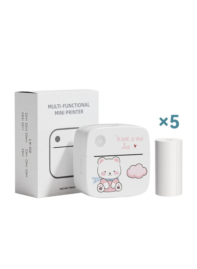 Dedicated Mini Printer Label Thermal Printer Photo Picture Graffiti Machine Mini Wrong Print - Image 1