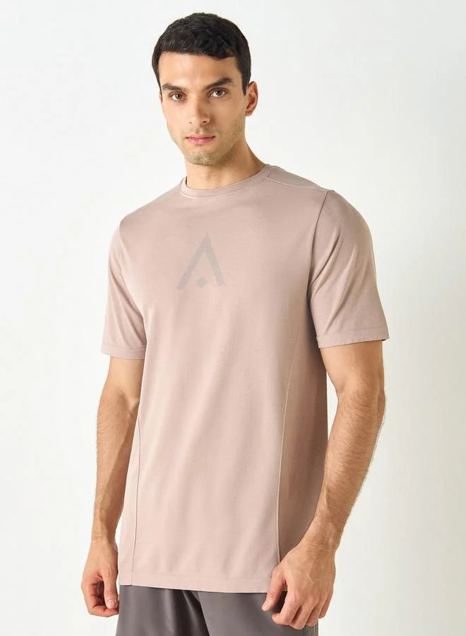 ADOT by Splash Printed Crew Neck T-shirt with Short Sleeves