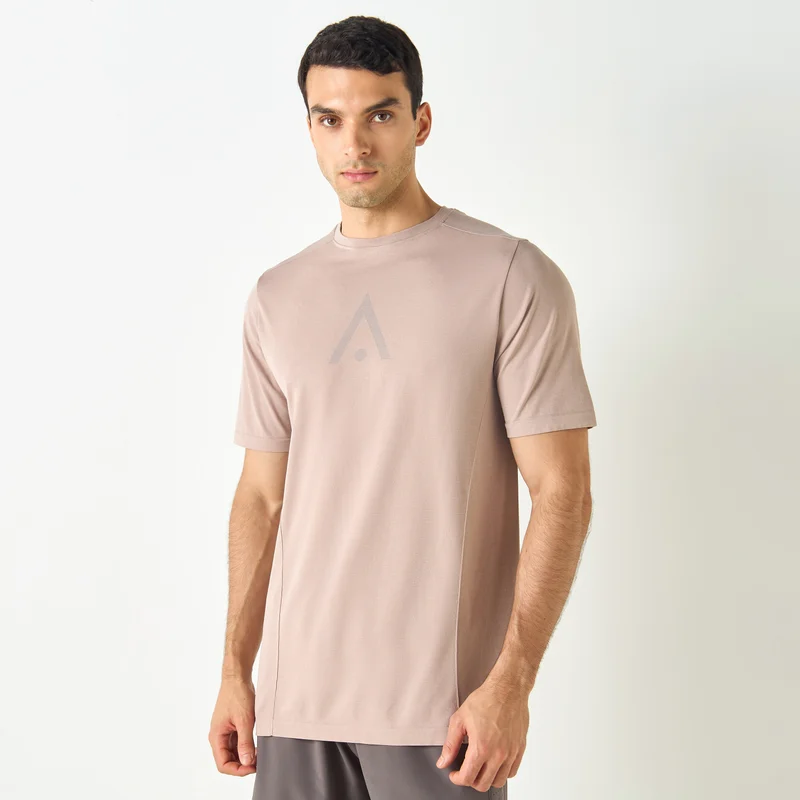 ADOT by Splash Printed Crew Neck T-shirt with Short Sleeves