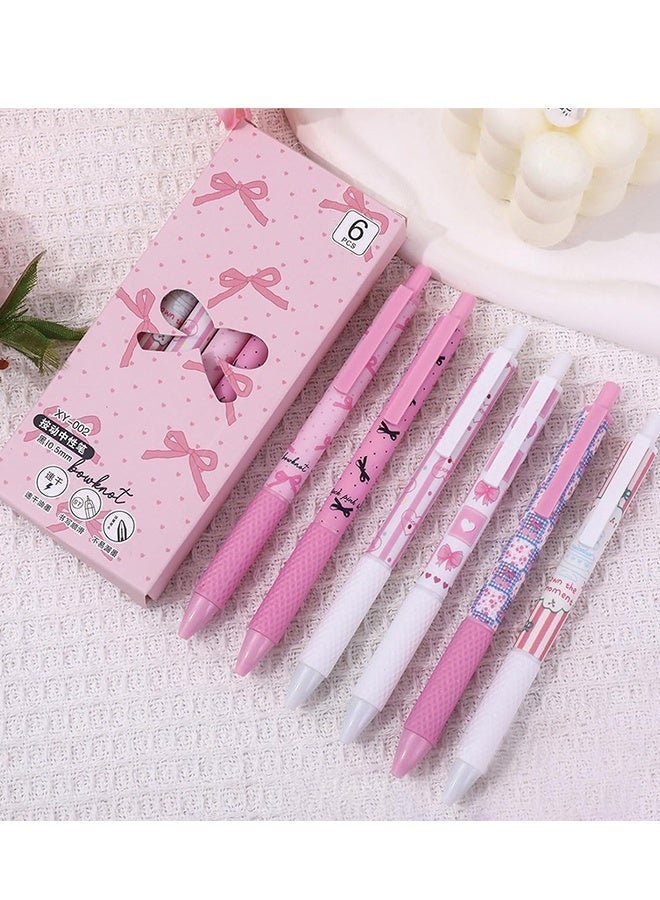 KANGLI 12-Pack Quick-Drying Pink Gel Pens 0.5mm Fine Tip, Smooth Writing Retractable Gel Ink Pens for Office School Classroom Adults Home Education End-of-Year Exams Holiday Stationery Gifts Back-to-School Supplies - Image 2