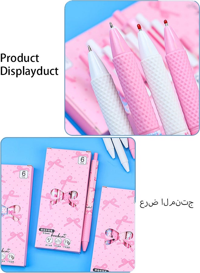 KANGLI 12-Pack Quick-Drying Pink Gel Pens 0.5mm Fine Tip, Smooth Writing Retractable Gel Ink Pens for Office School Classroom Adults Home Education End-of-Year Exams Holiday Stationery Gifts Back-to-School Supplies - Image 5