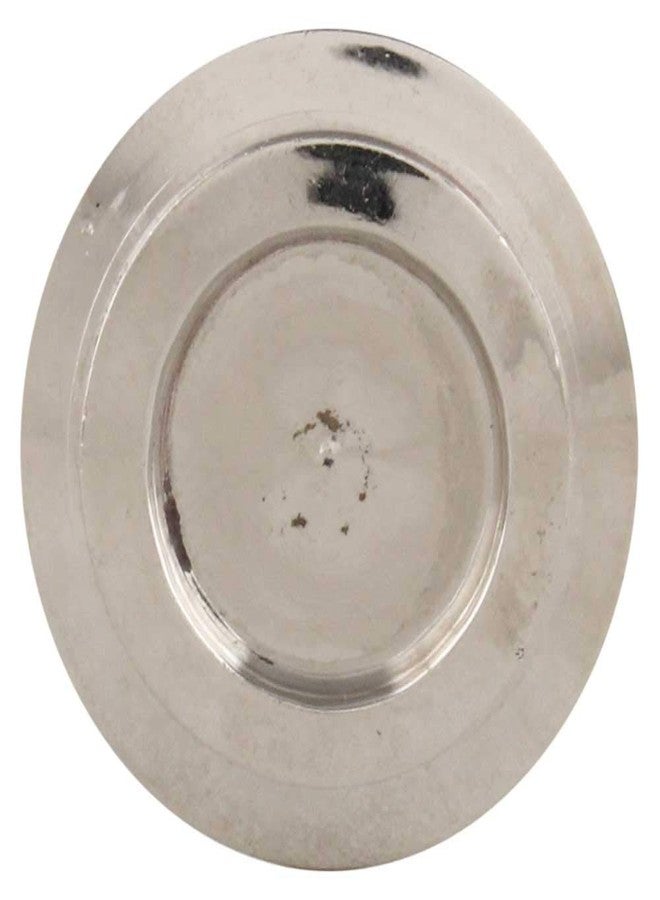 Indian-Shelf Pack of 4 Silver Knobs for Wardrobe Brass Round Antique Wardrobe Drawer Knob for Dresser - Image 2
