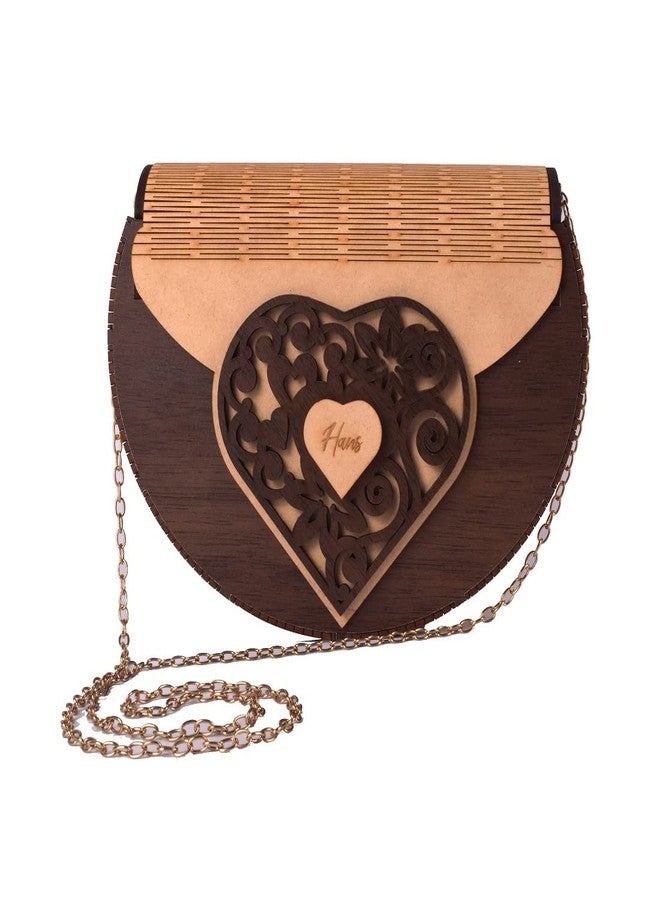 CrazyInk Women's Handcrafted Wooden Light Weight Unique Purse Handbag (PURSE 536) - Image 5