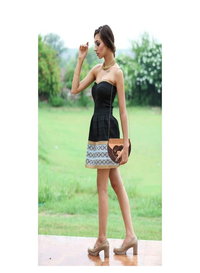 CrazyInk Women's Handcrafted Wooden Light Weight Unique Purse Handbag (PURSE 536) - Image 2