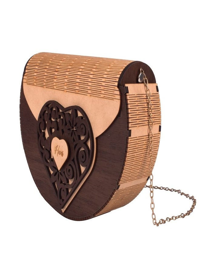 CrazyInk Women's Handcrafted Wooden Light Weight Unique Purse Handbag (PURSE 536) - Image 4