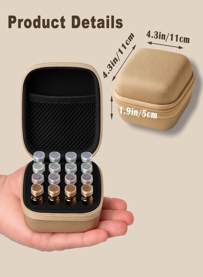 Mazentrix Peptide Vial Case for Fridge Storage - Organizer Holds 1-3ml Vials for Insulin, GLP-1, Peptides,Hard Shell Travel Case with Hand Strap,G0ld - Image 2
