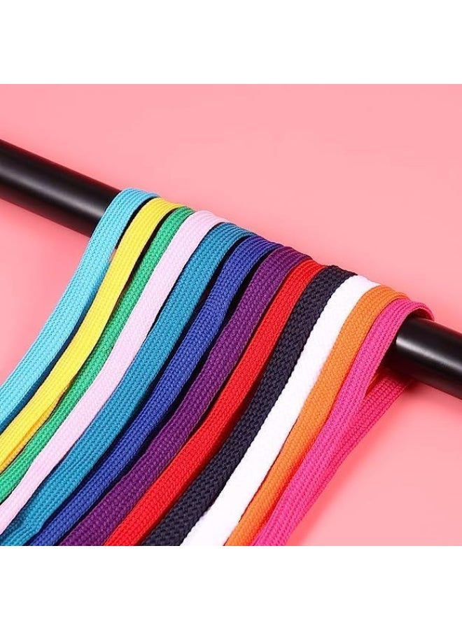 ECVV ECVV 90CM Flat Coloured Athletic Shoe Laces for Sports Shoes Boots Sneakers Skates Fits All Adult and Kids| Black | - Image 4