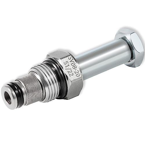 Ussuray SV08200N00 Solenoid Operated Spool Cartridge Valve Compatible with Hydraforce Hydraulic Valves Fits for 08 12 In Hole Solenoids 2Way 2Position 3000 PSI - Image 1
