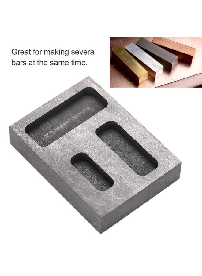 klarako Graphite Melting Mold, Graphite Crucible Ingot Torch Melting Casting Refining Scrap Bar Combo Mold for Gold Silver Aluminum Melting Casting Refining Metal Jewelry  - Image 3