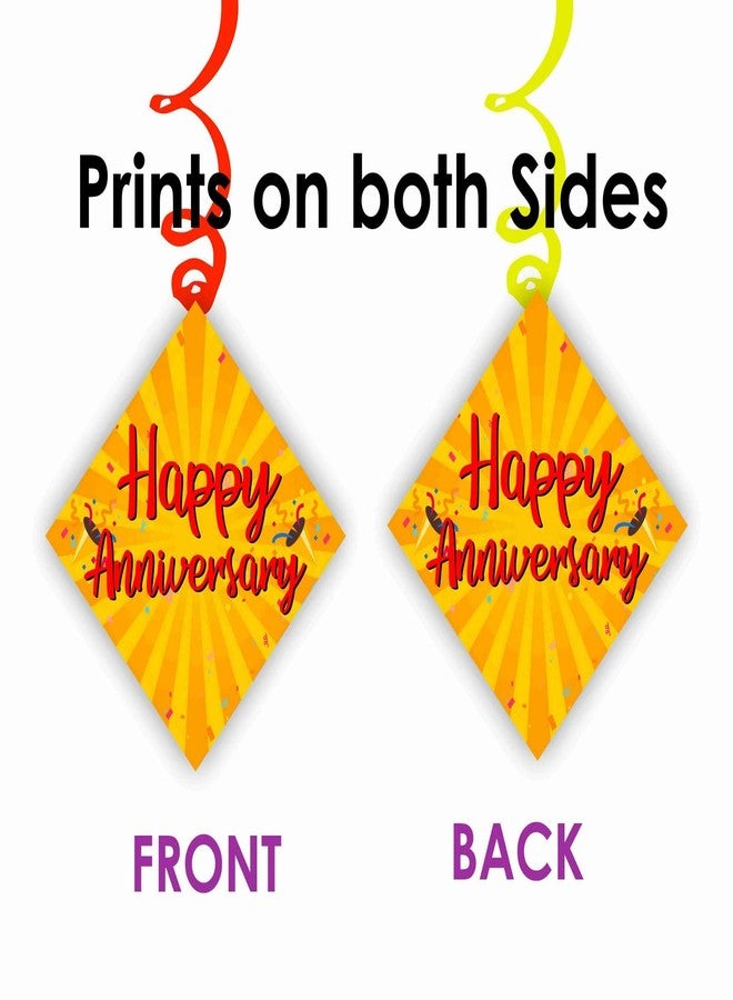 Balloonistics 25th Anniversary Ceiling Hanging Swirl Decorations - Pack of 12 - Image 4