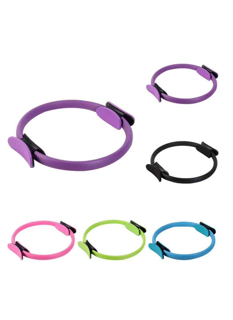 Spall Pilates Ring Dual Grip Handles,Yoga Fitness Circle,Exercise Unbreakable Magic Circle,Body Ring Home Workout for Toning and Fitness Thighs, Abs and Legs  - Image 4