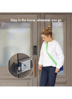 EZVIZ DL03 Pro Smart Rim Lock, Keyless Entry with Fingerprint & Passcode Unlocking, 2.4 GHz Wi-Fi Connectivity, Remote Access via EZVIZ App, Automatic Locking, Anti-Tamper Alarm, Real-Time Notifications, Emergency Power Supply, Smart Integration with EZVIZ Cameras, Aluminum & Plastic Construction, Supports Up to 50 Passcodes, Low Battery Alerts, Includes Proximity Cards & AA Batteries, CE Certified  - Image 4