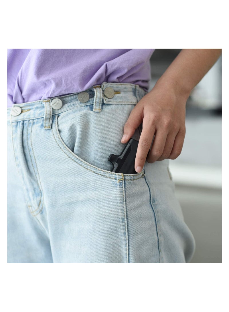 ELTRAZONE Mini Power Bank 5000mAh Type-C Plug Built-in QC3.0 18W Fast Charge Ultra-Compact Pocket Charger Cute Battery Pack Portable Power Bank for Samsung Galaxy S21/S20/S10, Google Pixel 4/3/2XL (Black) - Image 5