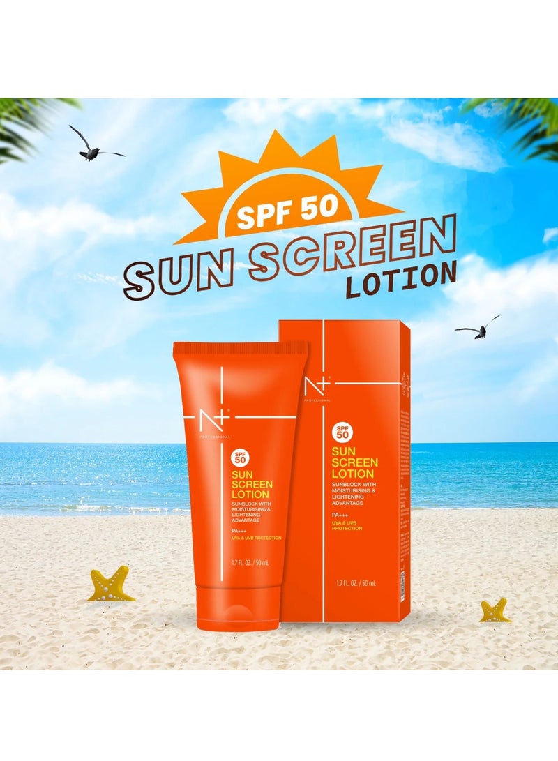 N Plus Professional Sunscreen Lotion SPF 50 - Image 5