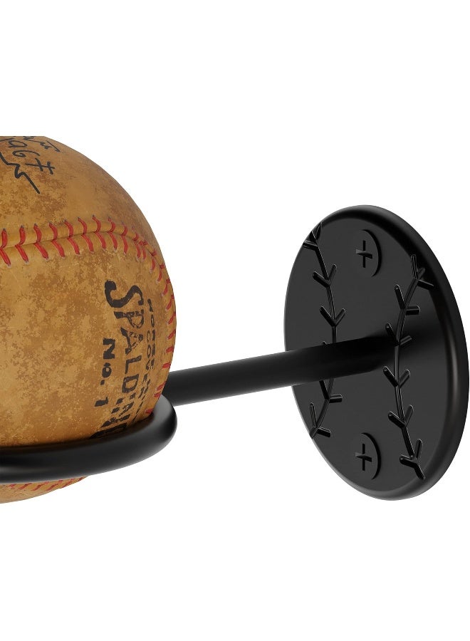 Wallniture Sporta Baseball Display Memorabilia Holder Heavy-Duty Wall Mount Rack for Collectibles Steel Package Quantity: 3 - Image 2