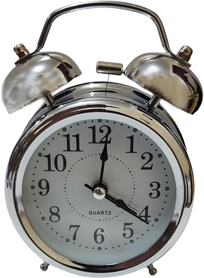 إيروريكس ساعة منبه ذات شكل تقليدي جميل تعمل بالبطارية العادية - Image 4