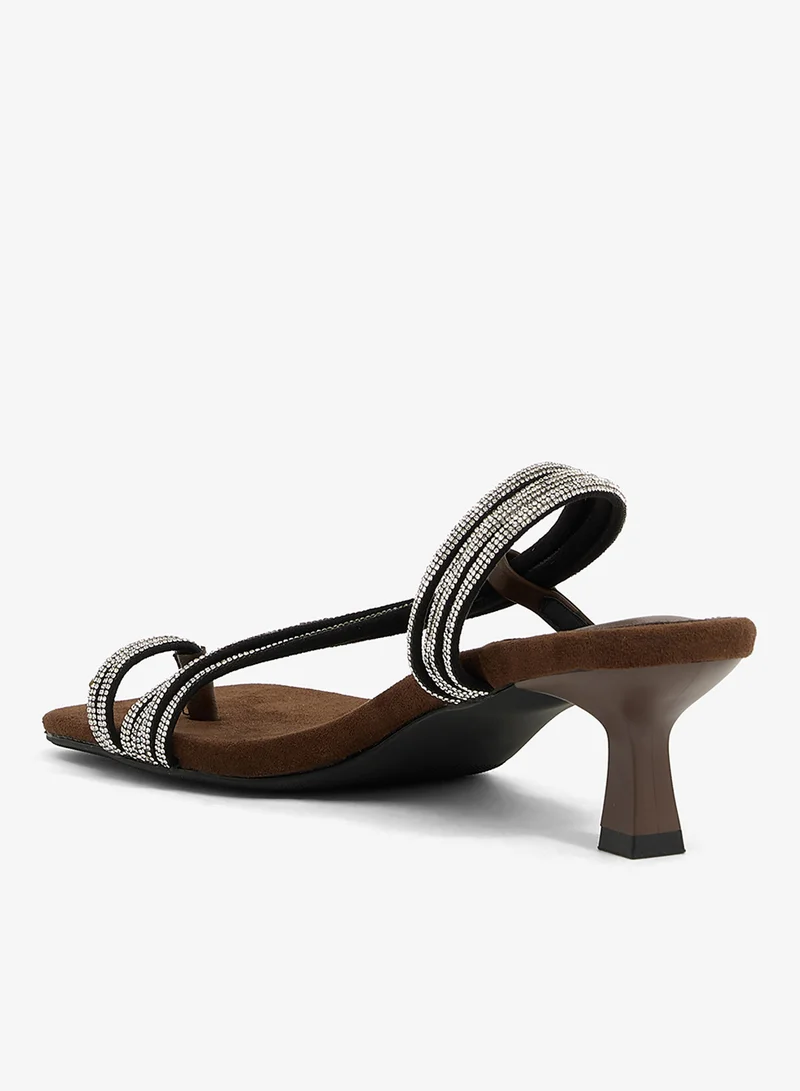 Khizana Burgandy heeled_sandals for Women | Best Price UAE