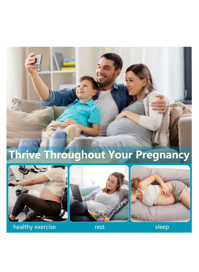 SOLARAE Pregnancy Belly Band, 2 Rolls Comfort Pregnancy Tape, Soft & Breathable, Prenatal Abdominal Support, Relieve Lower Back, Pelvic Pain, Simple Elastic Belt for Expecting Mom - Image 5