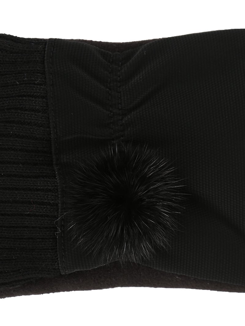FabSeasons Warm PU Winter gloves with Touchscreen finger for Girls and Women - Image 4