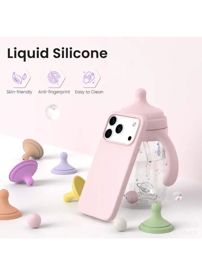 ACLIX iPhone 17 Pro Case Liquid Soft Silicone iPhone 17 Pro Cover Anti Scratch with Inside Microfiber Lining Shockproof Protective Phone Case for iPhone 17 Pro 6.3 inch - Image 4