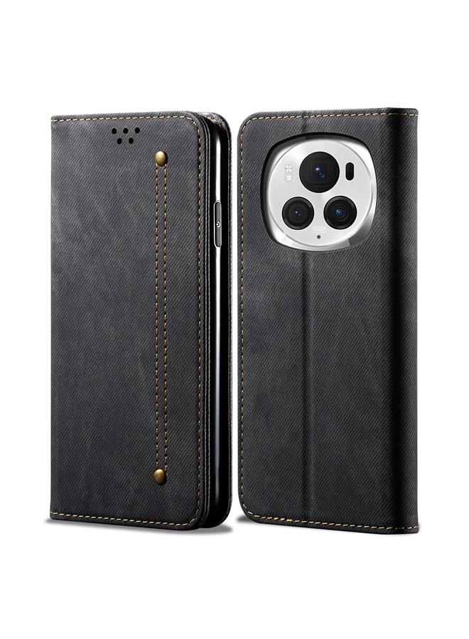 اس-توب جراب هاتف Honor Magic6 Pro من الجلد بتصميم دينم - Image 1