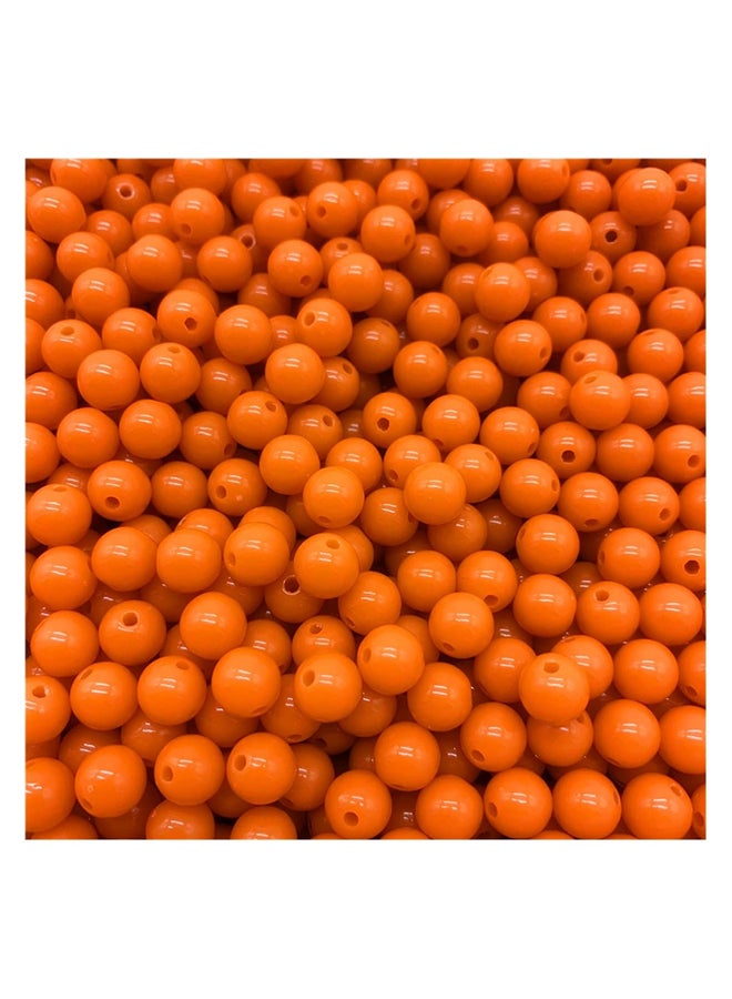 Beads ZHUZ426 100pcs 6mm Loose Round Acrylic Spacer Beads for Jewelry Making, Necklaces, Bracelets, Earrings, DIY Accessories (Color: 14) 