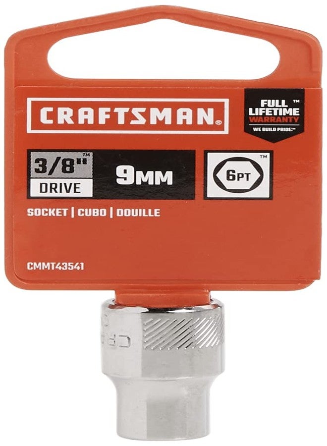 كرافتس مان مقبس ضحل من كرافتسمان، متري، محرك 3/8 بوصة، 9 مم، 6 نقاط (CMMT43541) - Image 2