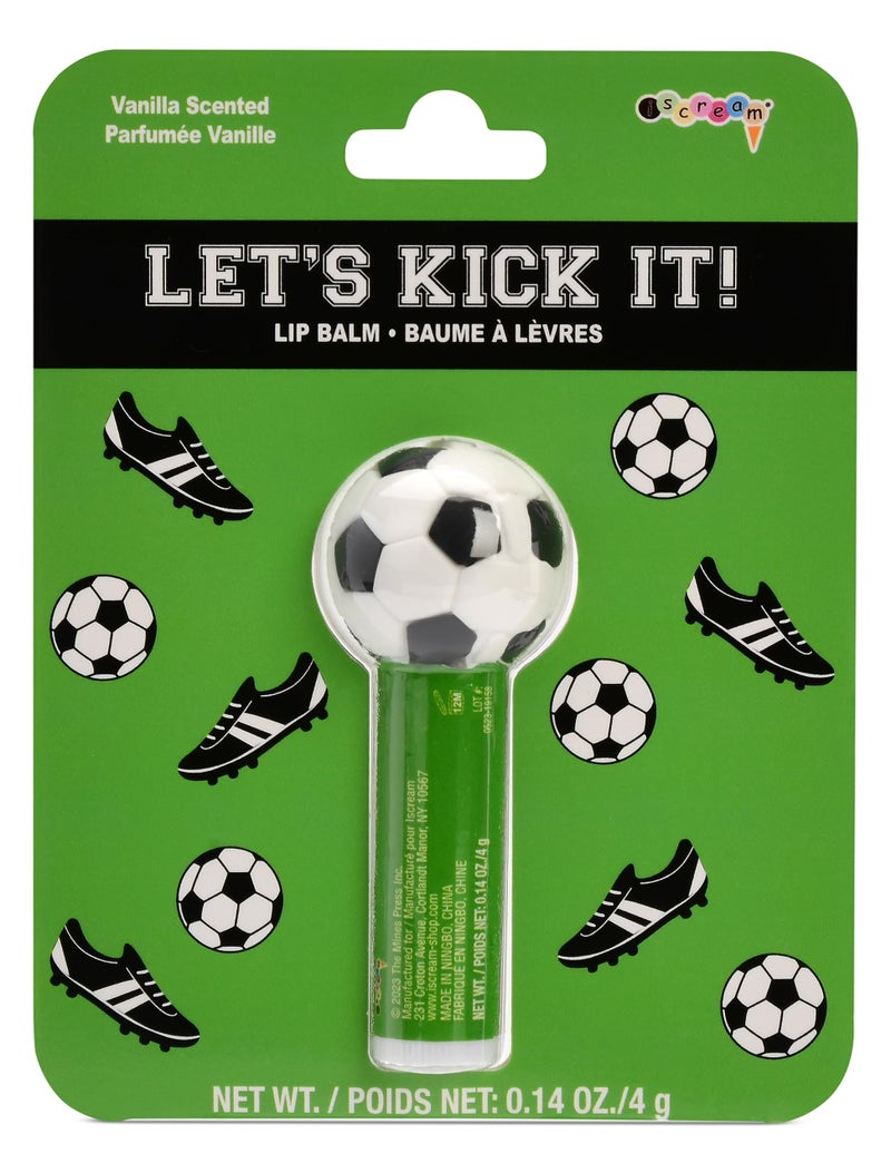 iscream Sport-Tastic Soccer Ball Shaped Vanilla Scented Lip Balm