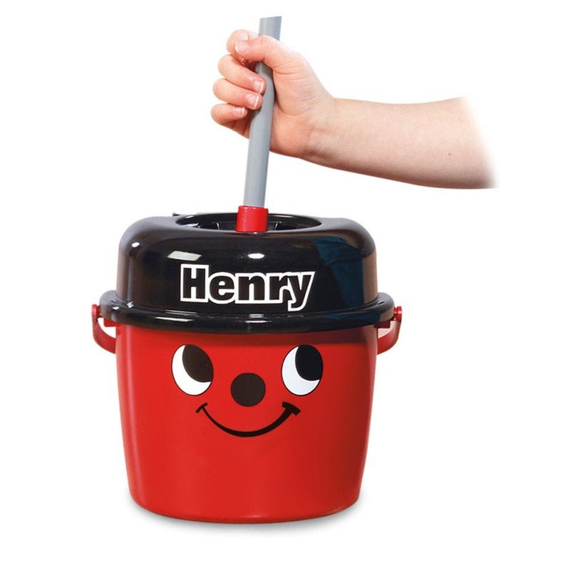Casdon Henry Mop and Bucket Cleaning Set (2 Pieces, Red/Black) - Image 3