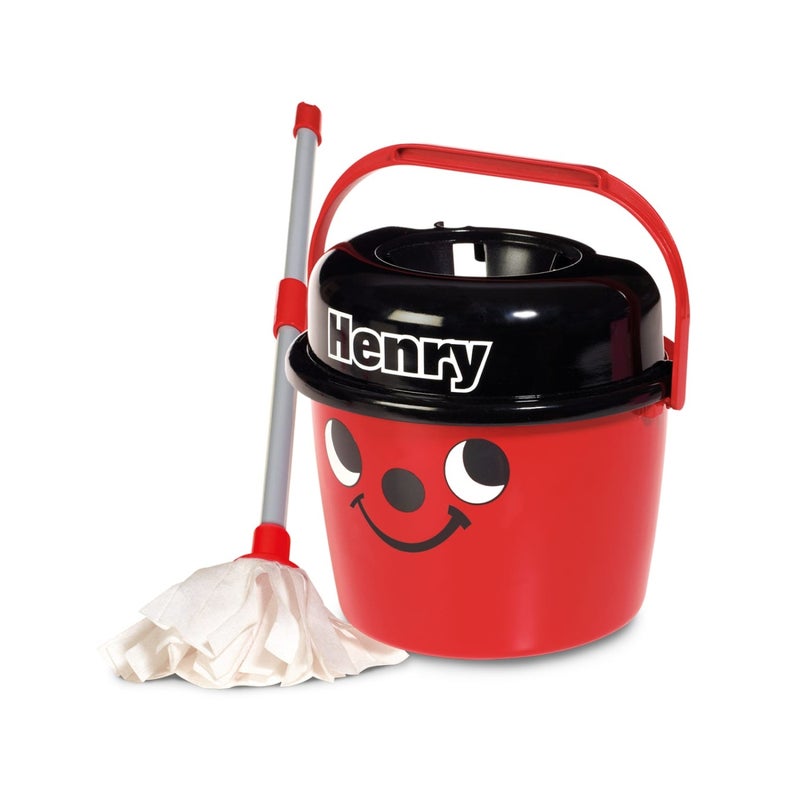 Casdon Henry Mop and Bucket Cleaning Set (2 Pieces, Red/Black) - Image 2