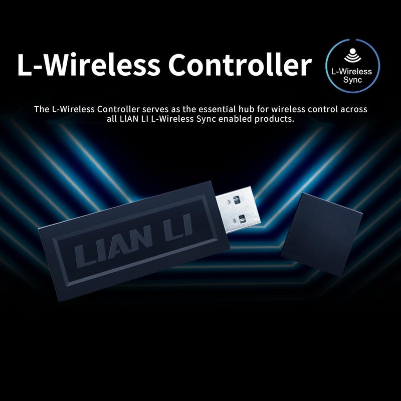 UNI Fan SL - LCD Wireless 120 (Reverse Blade) - ARGB PC Case Fan - 1.6" LCD - 2.4 GHz Wireless Signal RGB & Fans Control - L-Wireless Controller Not Included & Required - Black (12RSLLCD1W1B) - Image 4