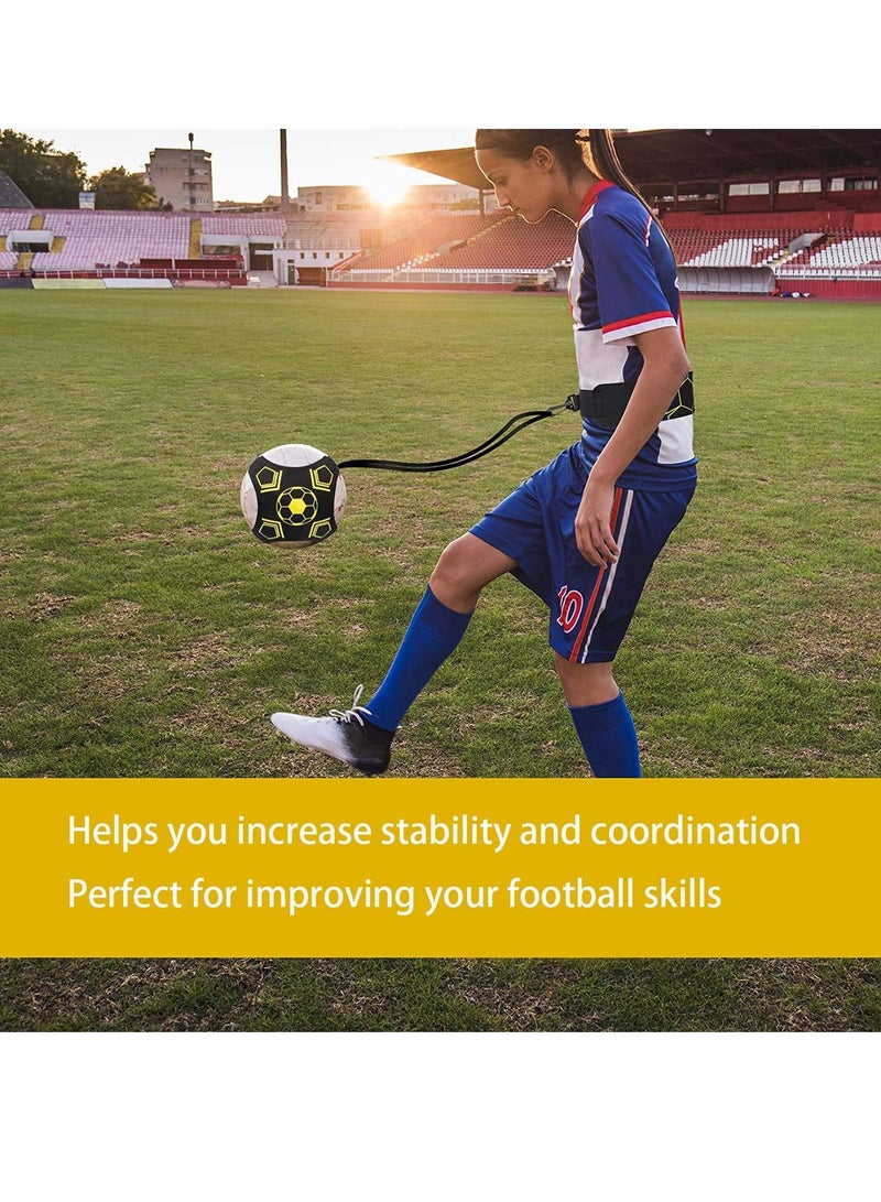 SYOSI Football Kick Trainer Soccer Training Equipment Aid Skills Improvement Solo Practice for Kids Adults Hands Free Universal Fits All Size Footballs  - Image 5