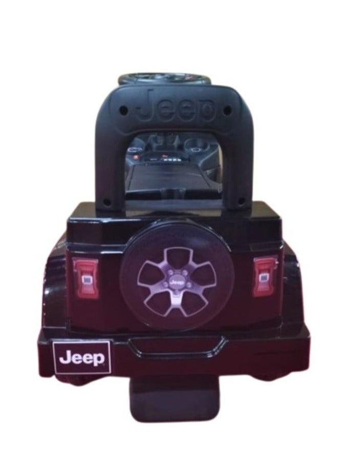 Jeep جيب رانجلر ميني ركوب - أسود - Image 5
