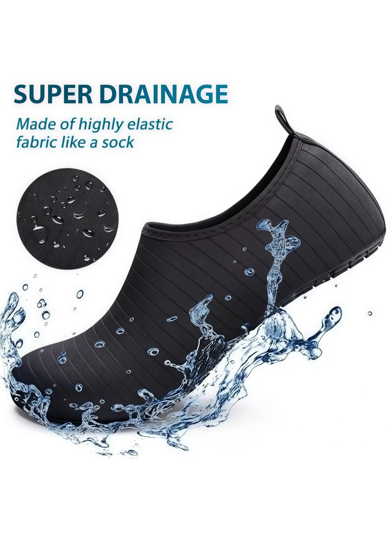 Water Shoes for Women Men , Barefoot Quick-Dry Aqua Water Socks Slip-on Swim Beach Shoes for Snorkeling Surfing Kayaking Beach Walking Yoga - Image 4