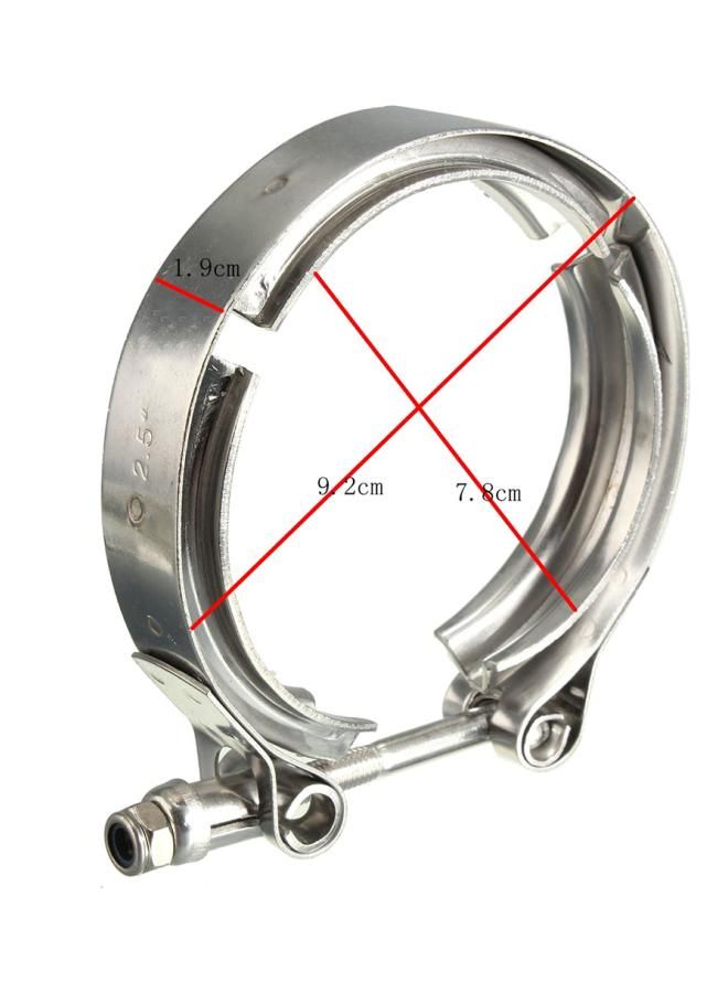 NIBEMINENT V-Band Stainless Steel Exhaust Fitting Clamp - Image 5