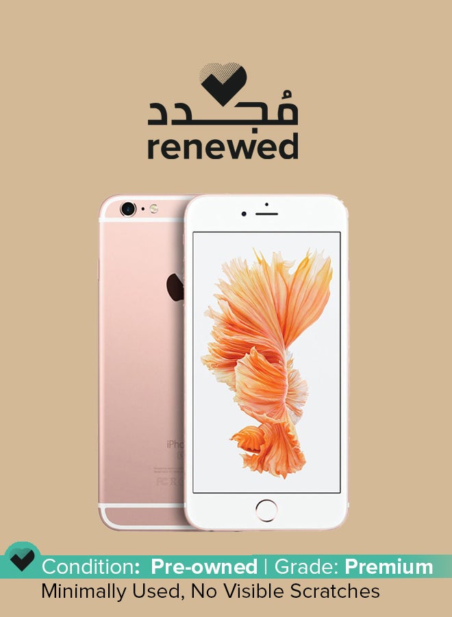 ابل  مُجدد - هاتف آيفون 6s بلس بذاكرة داخلية سعة 128 جيجابايت مع تطبيق فيس تايم، يدعم تقنية 4G LTE - لون وردي ذهبي - Image 1
