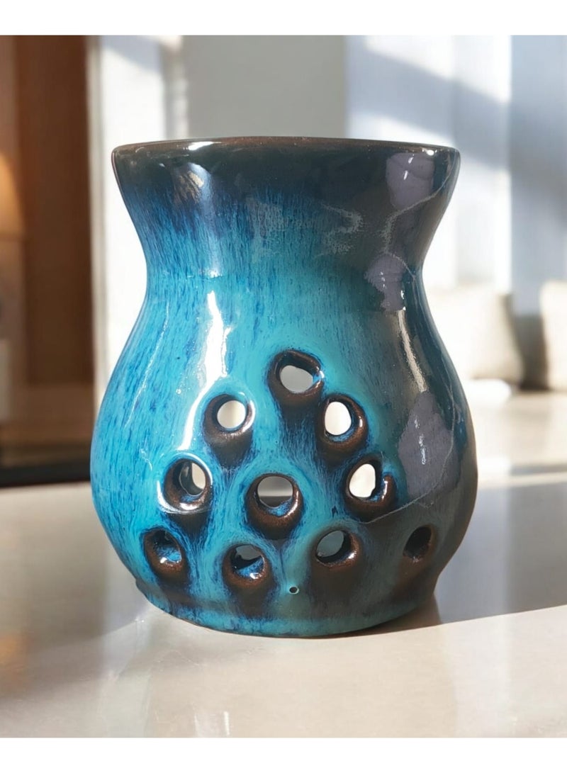 color zone pottery Handmade pottery and porcelain perfume diffuser  - Image 1