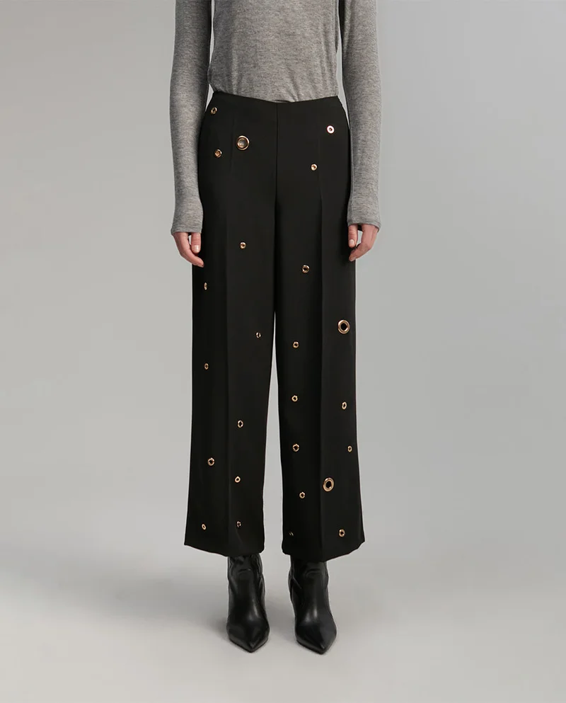 Lola Casademunt Trousers with eyelets detail